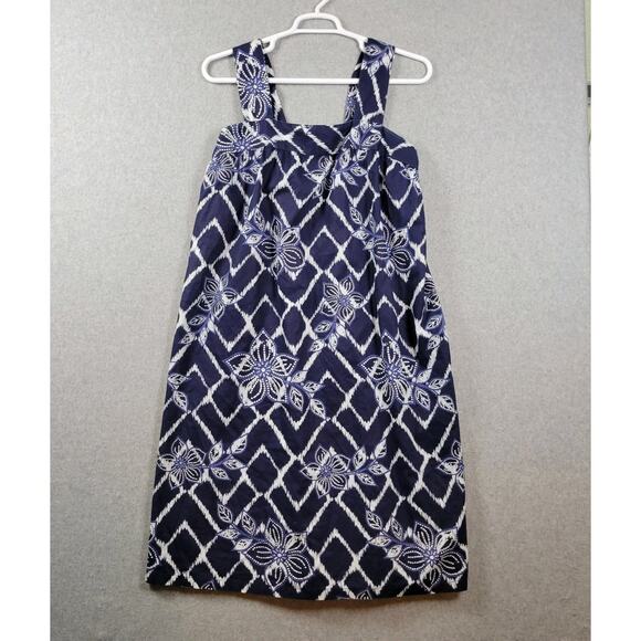 Dreams & Co Blue Floral Hawaiian Sleeveless Nightgown Women's Plus 2X - Picture 1 of 10